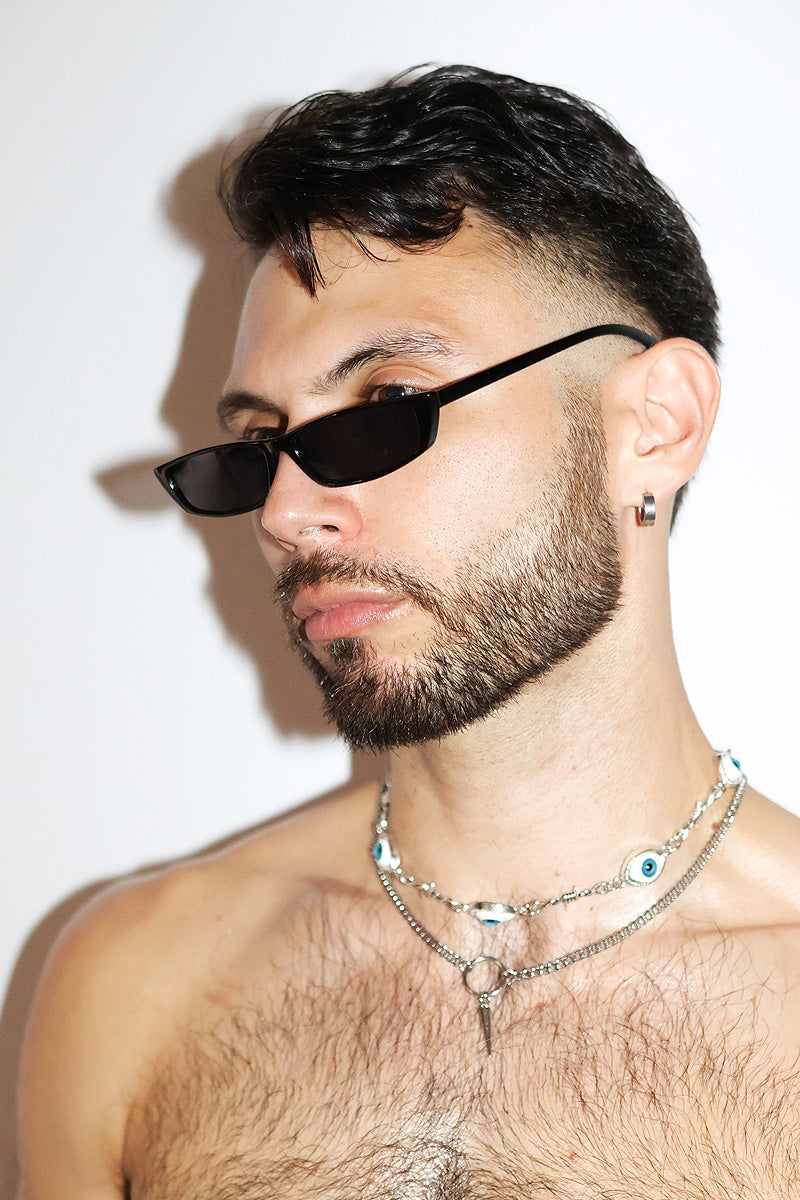 Matrix Micro Rectangle Sunglasses – Black