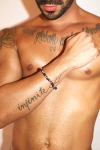 Coconut Club Beaded Bracelet - Brown