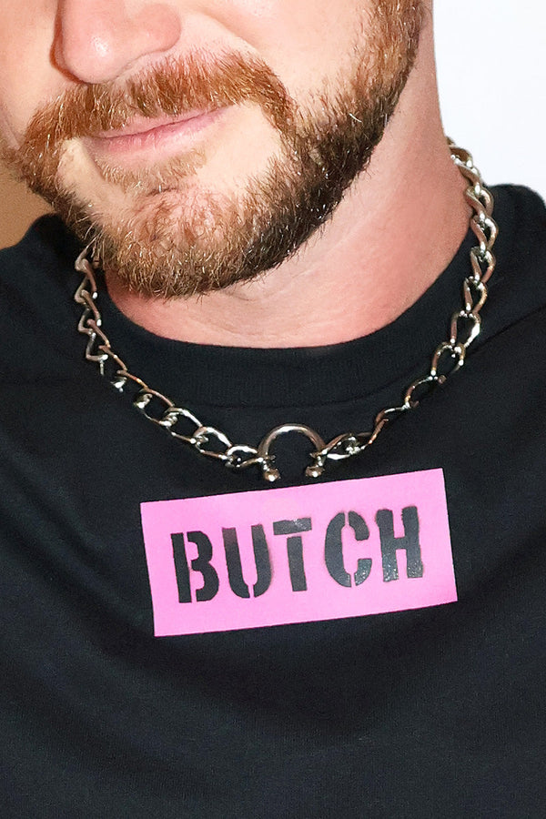 Butch Crop Tank- Black