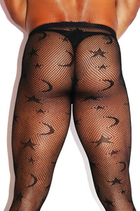 Mystic Fishnet Tights Set- Black