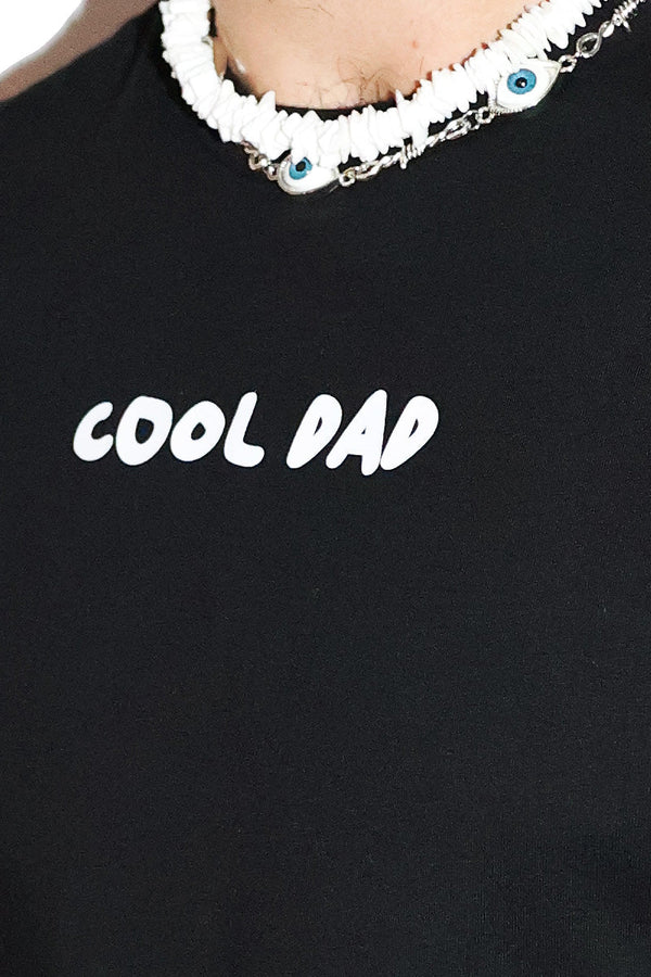 Cool Dad Sleveless Tee in Black, view 2