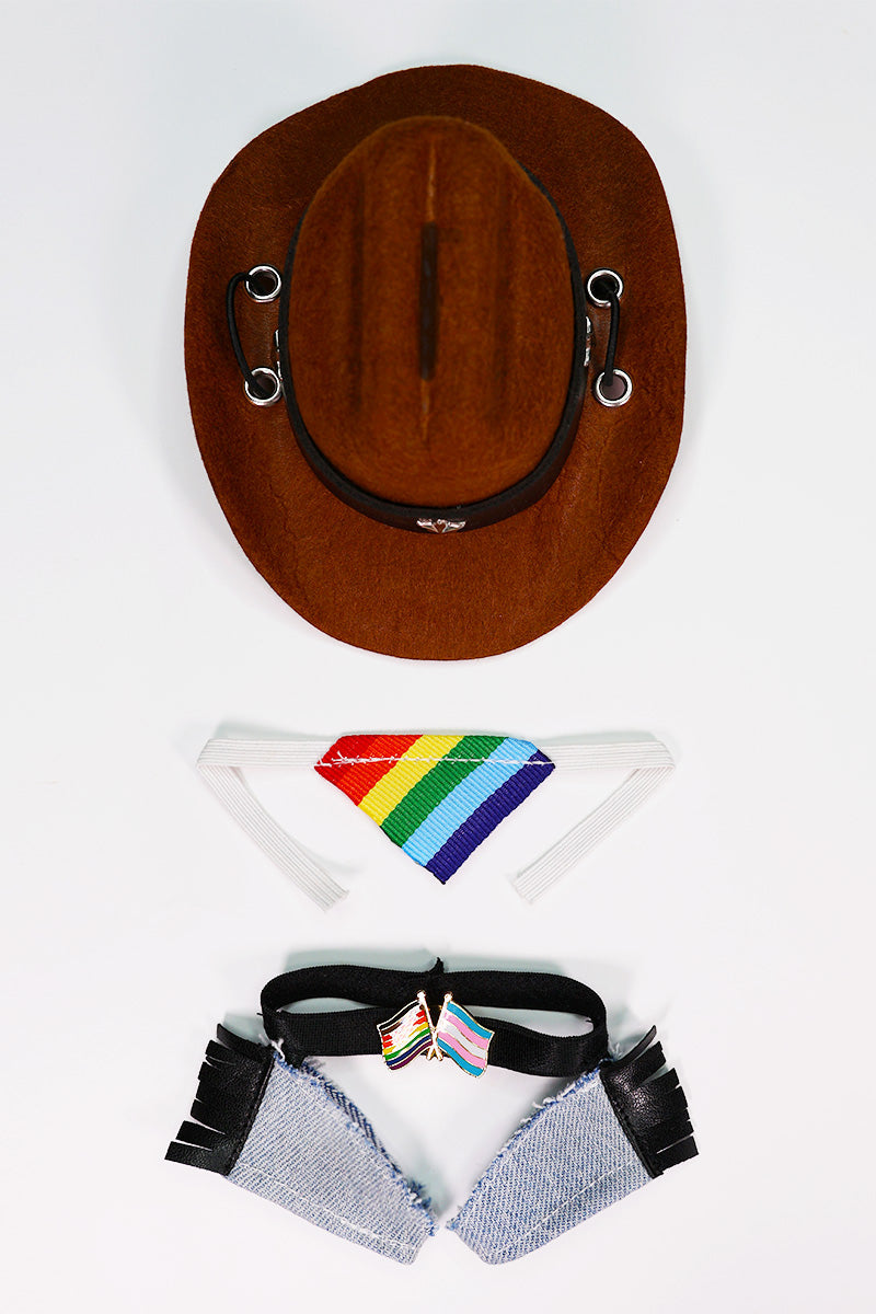 Gay Cowboy Fashion Figure Full Look Outfit Set