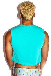 Drippin Crop Tank- Teal