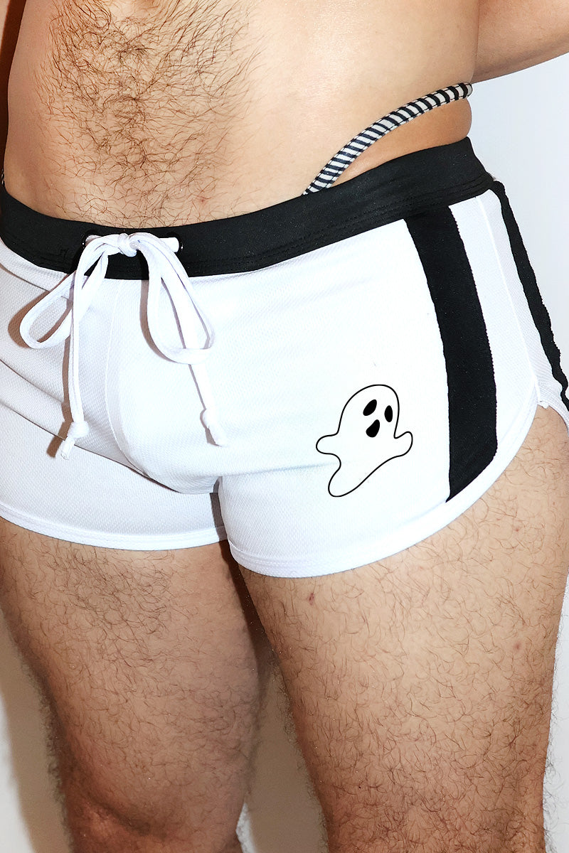 Ghost Booty Shorts- White
