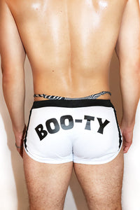 Ghost Booty Shorts- White