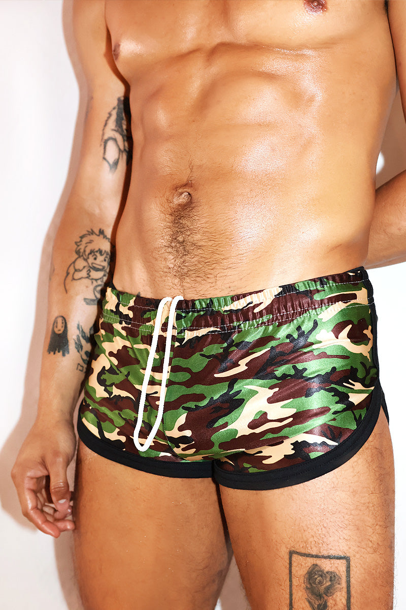 Army Camo Shorty Shorts- Army