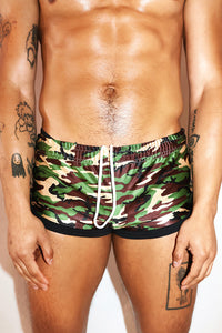 Army Camo Shorty Shorts- Army