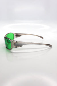 Slim Rectangle Sunglasses – Green