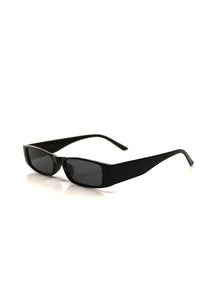 Wide Half Shades Sunglasses- Black