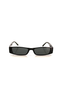 Wide Half Shades Sunglasses- Black