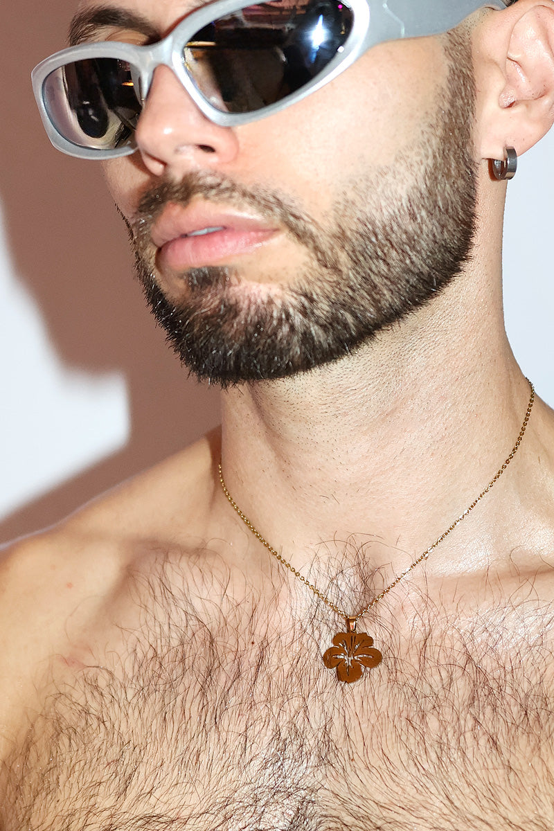 Hibiscus Necklace - Gold