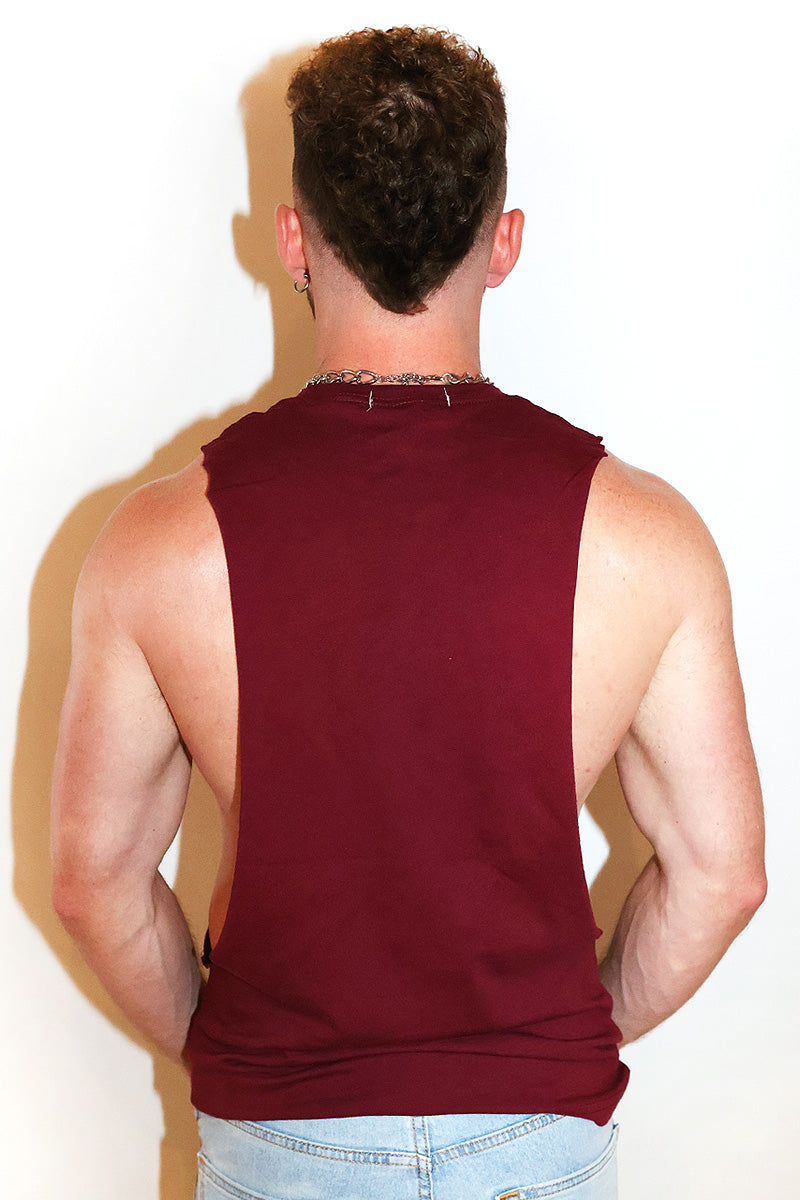 Malicious Faggot Low Arm Shredder Tank- Burgandy
