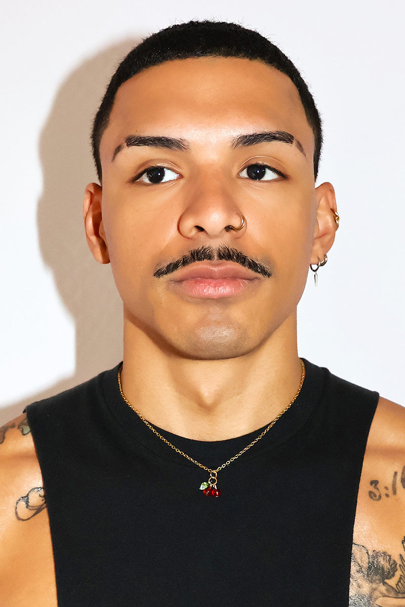 Cherries Necklace - Gold