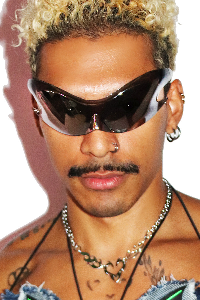 Cyber Synth Sunglasses- Silver