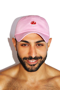 Mushroom Patch Dad Hat -Pink