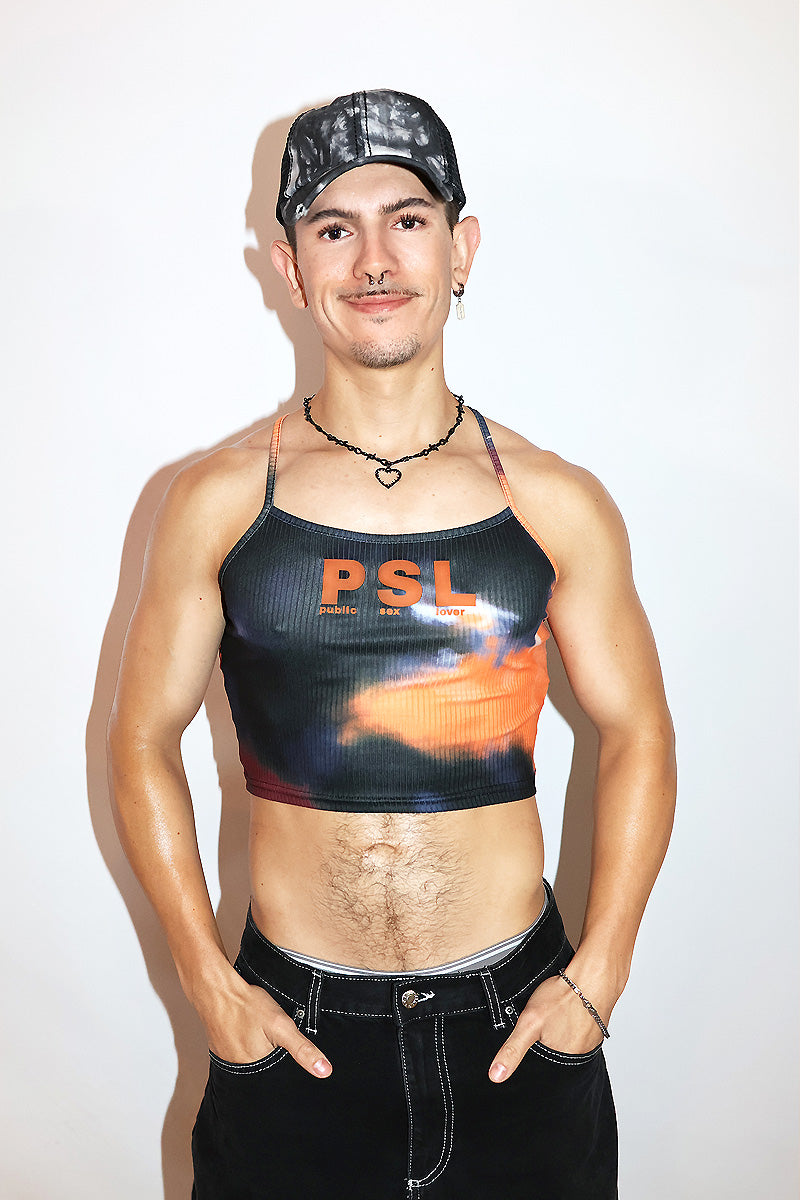 Public Sex Lover Cami Baby Tank-Orange