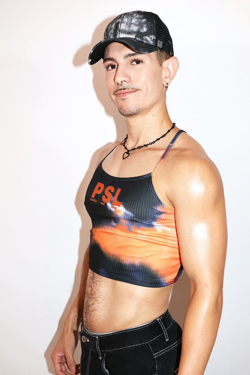 Public Sex Lover Cami Baby Tank-Orange