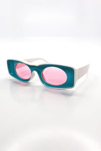 Mod Jelly Oval Sunglasses – Teal