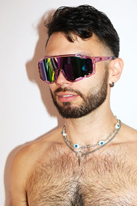 Racer Shield Sunglasses – Pink
