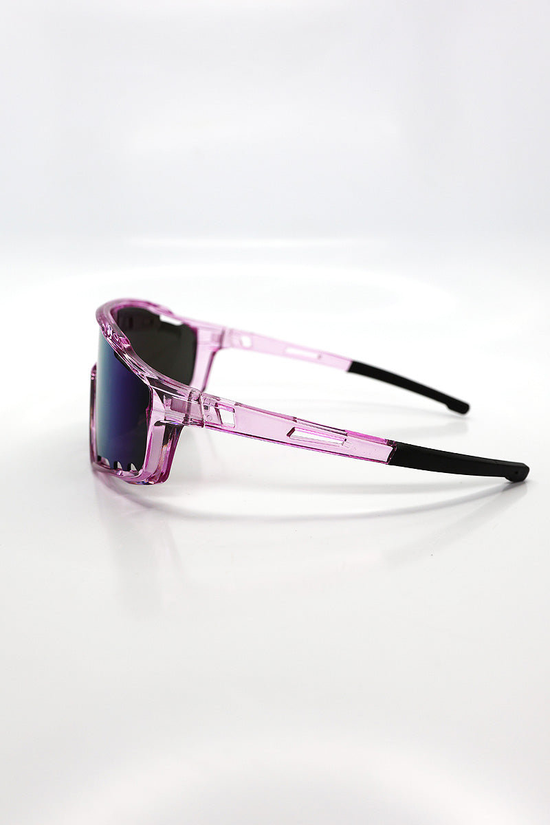Racer Shield Sunglasses – Pink