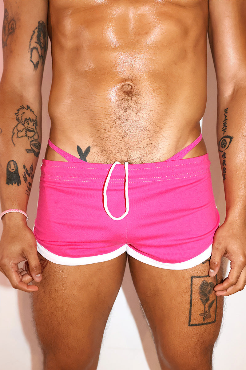 Core Shorty Running Shorts in Fuchsia