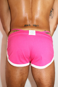 Core Shorty Running Shorts in Fuchsia, view 3
