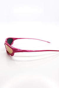 Y2K Micro Wrap Sunglasses – Pink
