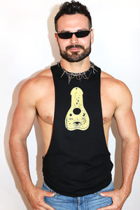 Dick Summoning Vintage Low Armhole Tank- Black