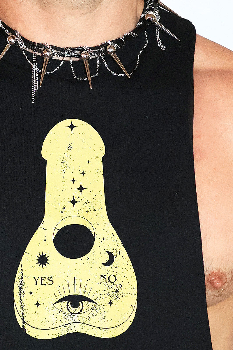 Dick Summoning Vintage Low Armhole Tank- Black