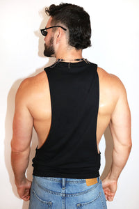Dick Summoning Vintage Low Armhole Tank- Black