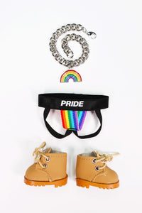 Gay Pride Monster Doll Full Look Outfit Set