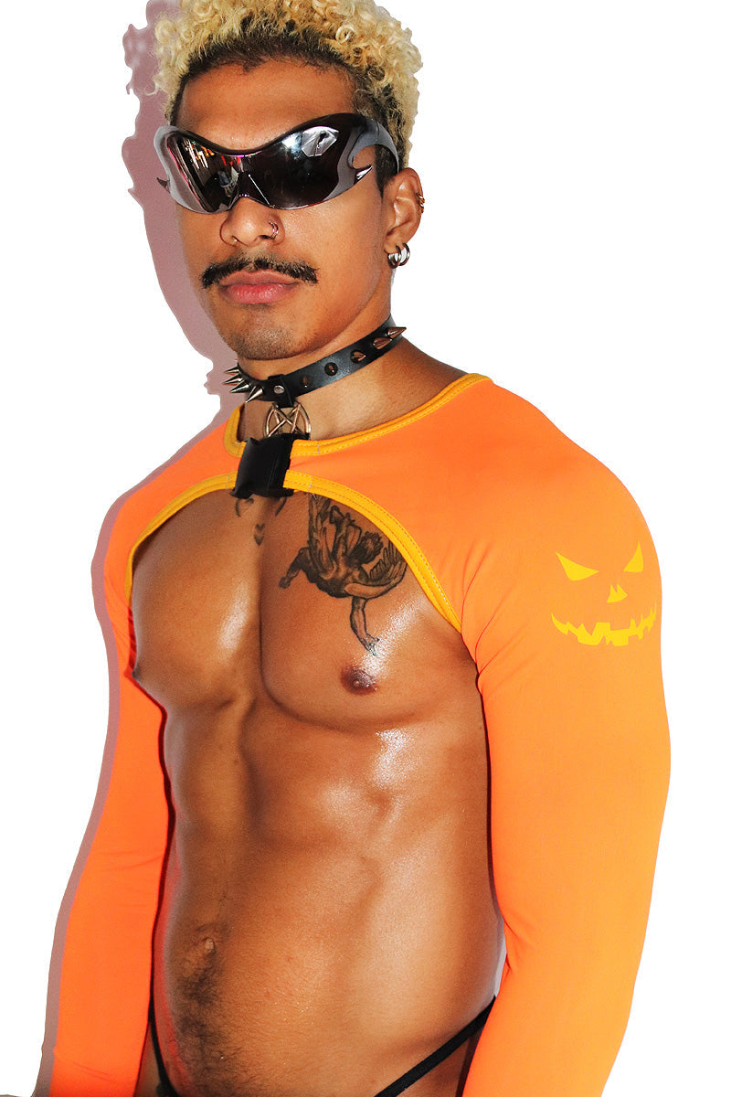 Pumpkin Buckle Arm Guard Harness- Orange