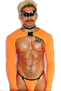 Pumpkin Buckle Arm Guard Harness- Orange