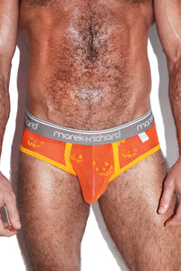 Pumpkin Mesh Brief- Orange