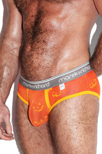 Pumpkin Mesh Brief- Orange