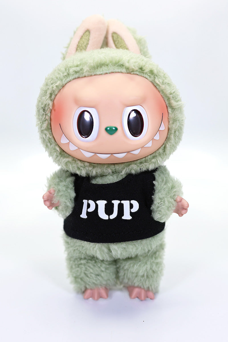 Pup Monster Doll Crop Tank- Black