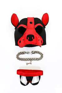 Red Pup Play Monster Doll Full Look Outfit Set