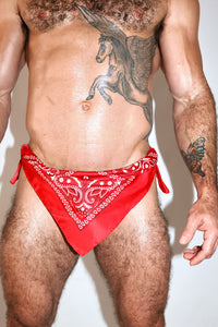 Hanky Code Bandana Thong  - Red