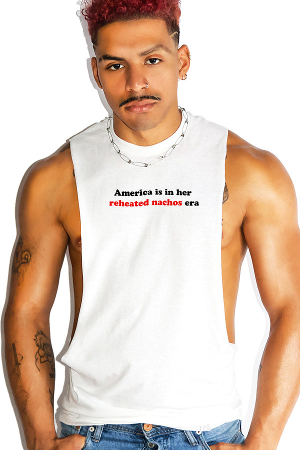 Reheated Nachos Low Arm Shredder Tank in White