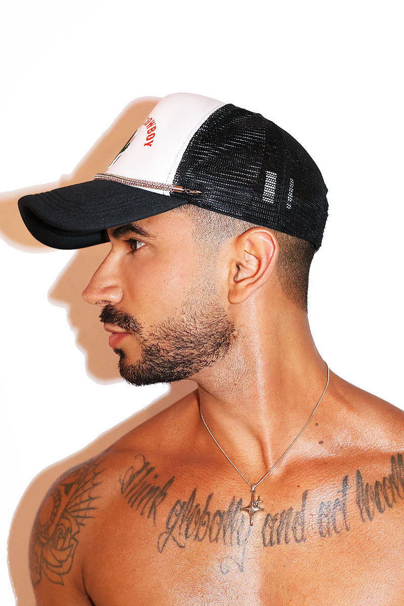 Ride Me Cowboy Trucker Hat-Black