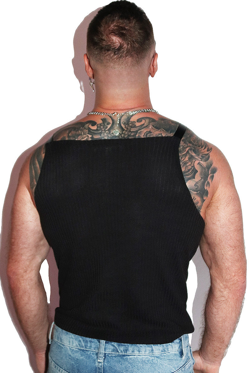 O Ring Tank-Black