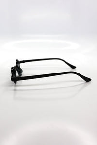 Steampunk Round Sunglasses – Black