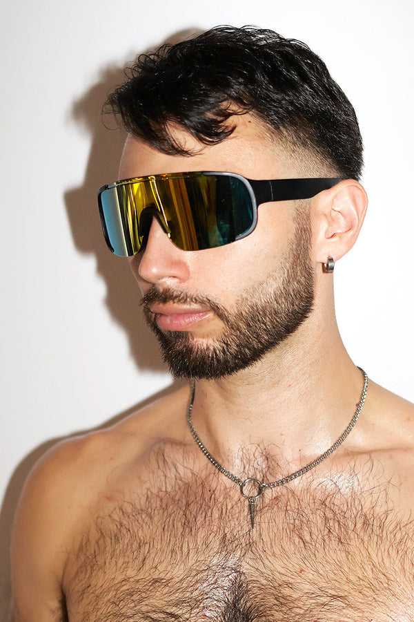 Sport Shield Sunglasses – Blue, view 2