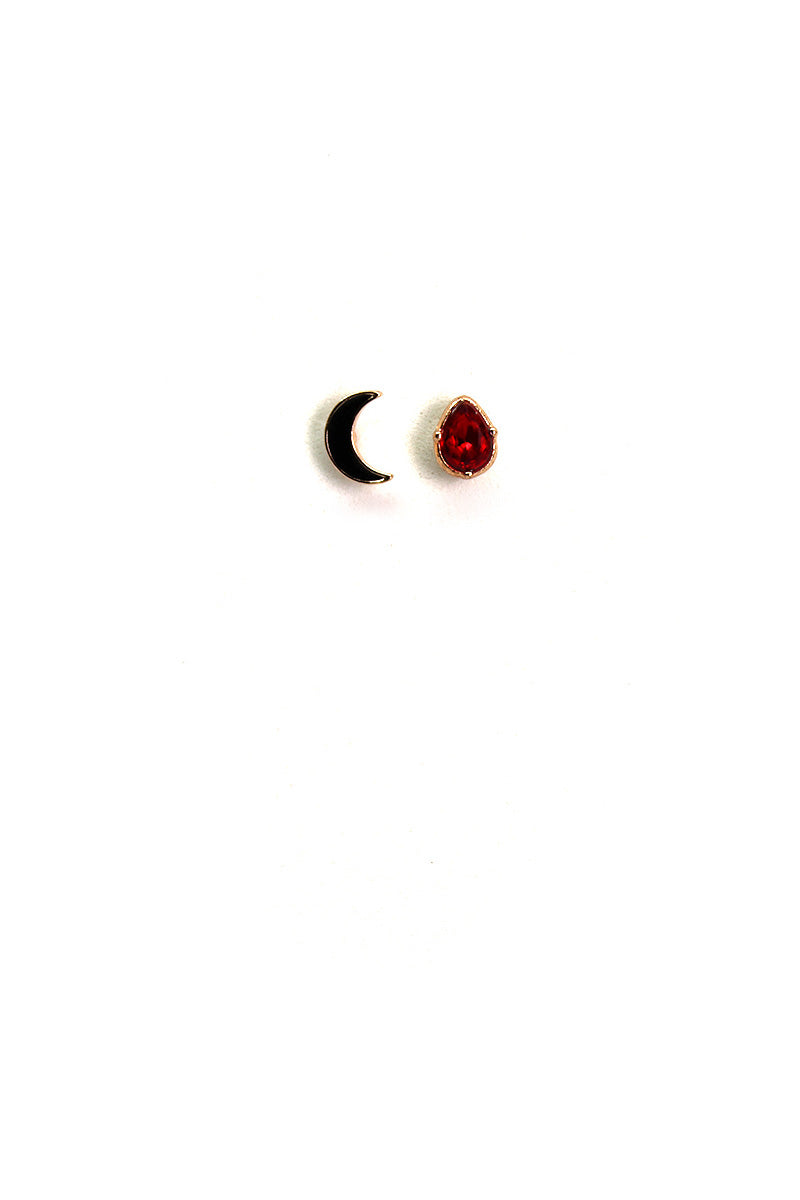 Grimoire Stud Earring Set -Red