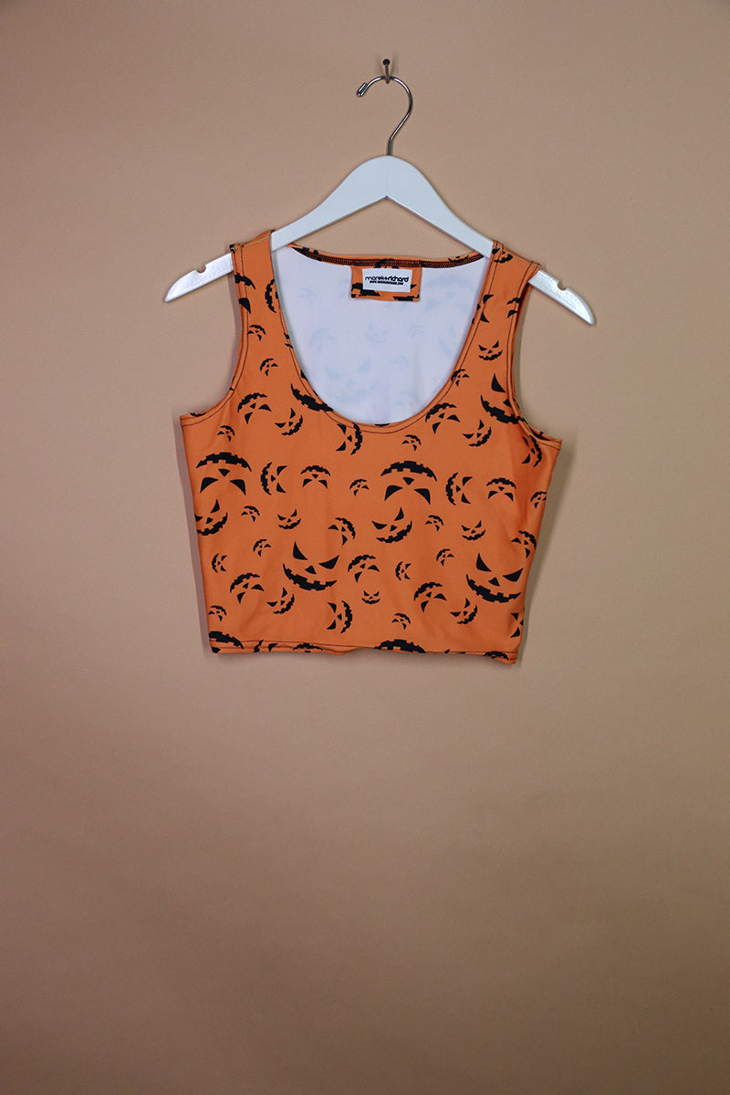 Sample#00876- Pumpkin Fitted Crop-M