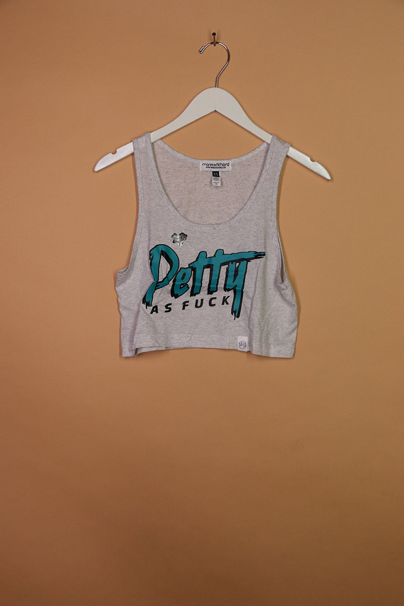 Sample#00887- Petty Af Crop Racerback-XS