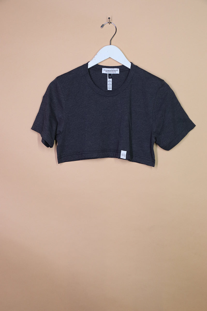 Sample#00926- Extreme Crop Tee Charcoal-S