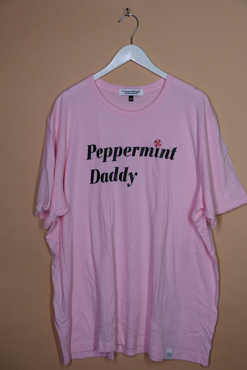 Sample#01048- Peppermint Daddy Pink Tee-3XL