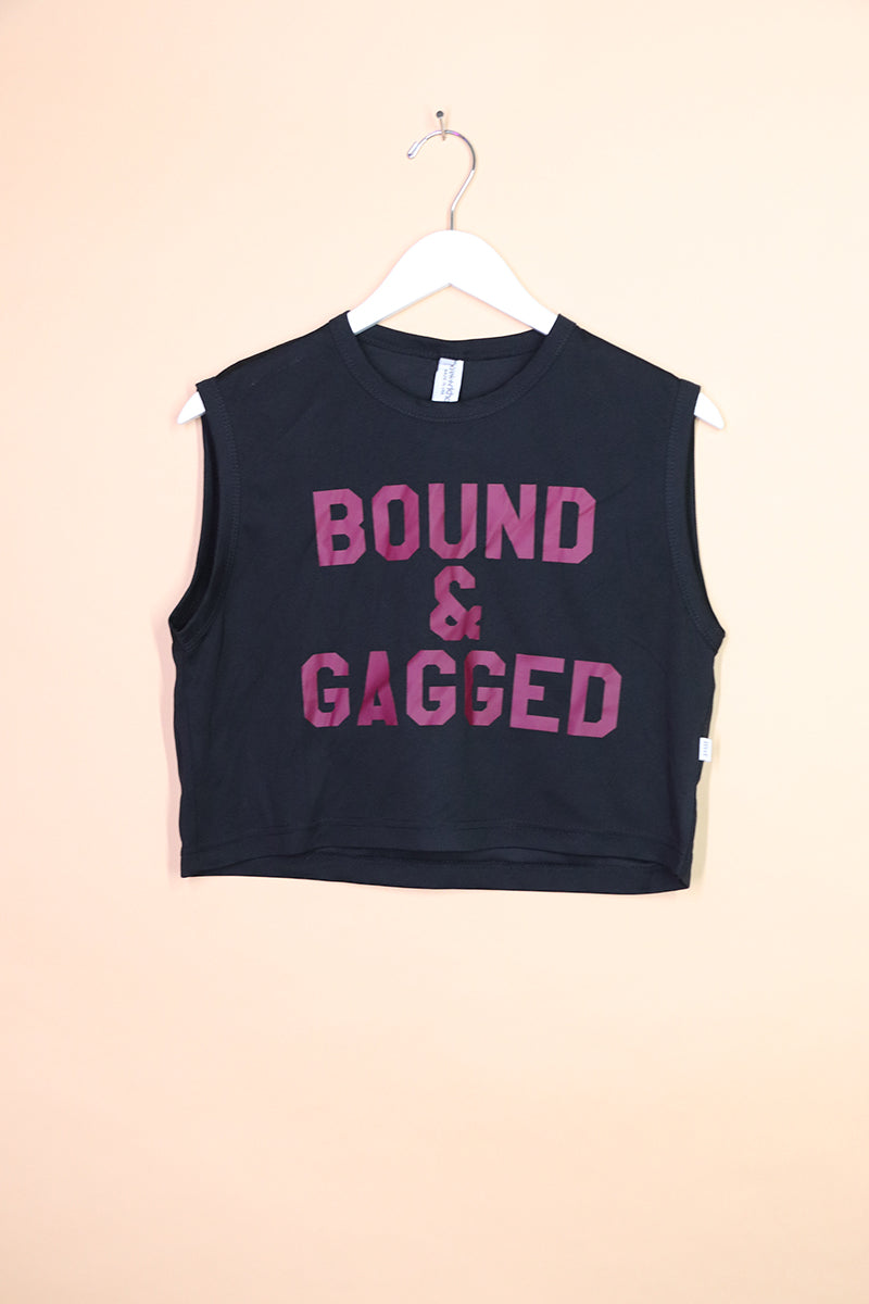 Sample#01094- Bound And Gagged Crop Tank-M