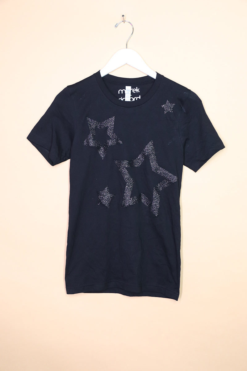 Sample#01204- Star Black Tee-XS